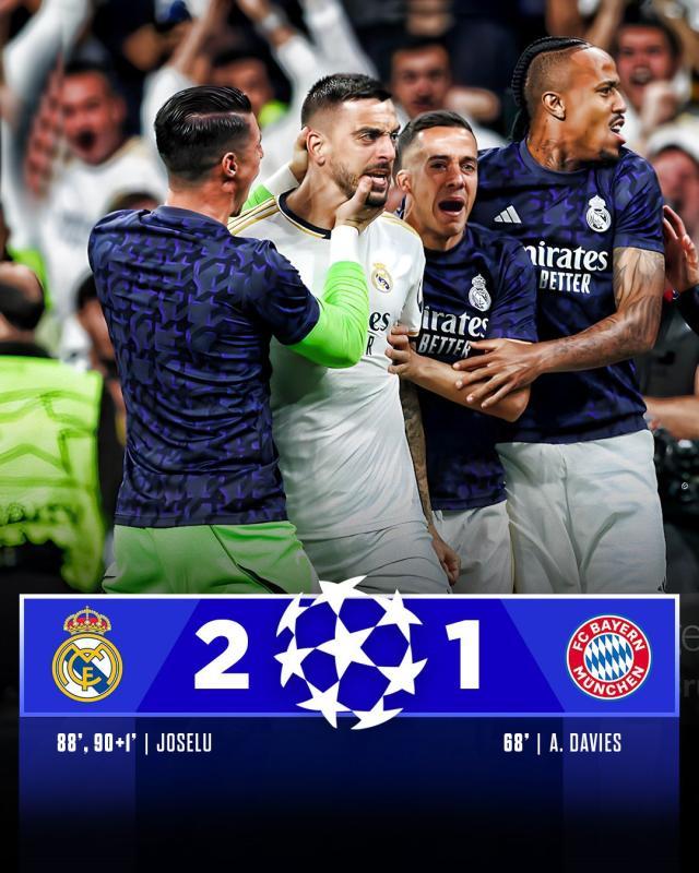 大乐透开奖结果查询-【欧冠】何塞卢替补出场双响绝杀，皇马2比1逆转拜仁