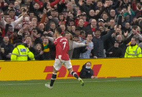 【英超】C罗戴帽 凯恩点射 曼联两度被追平3比2热刺